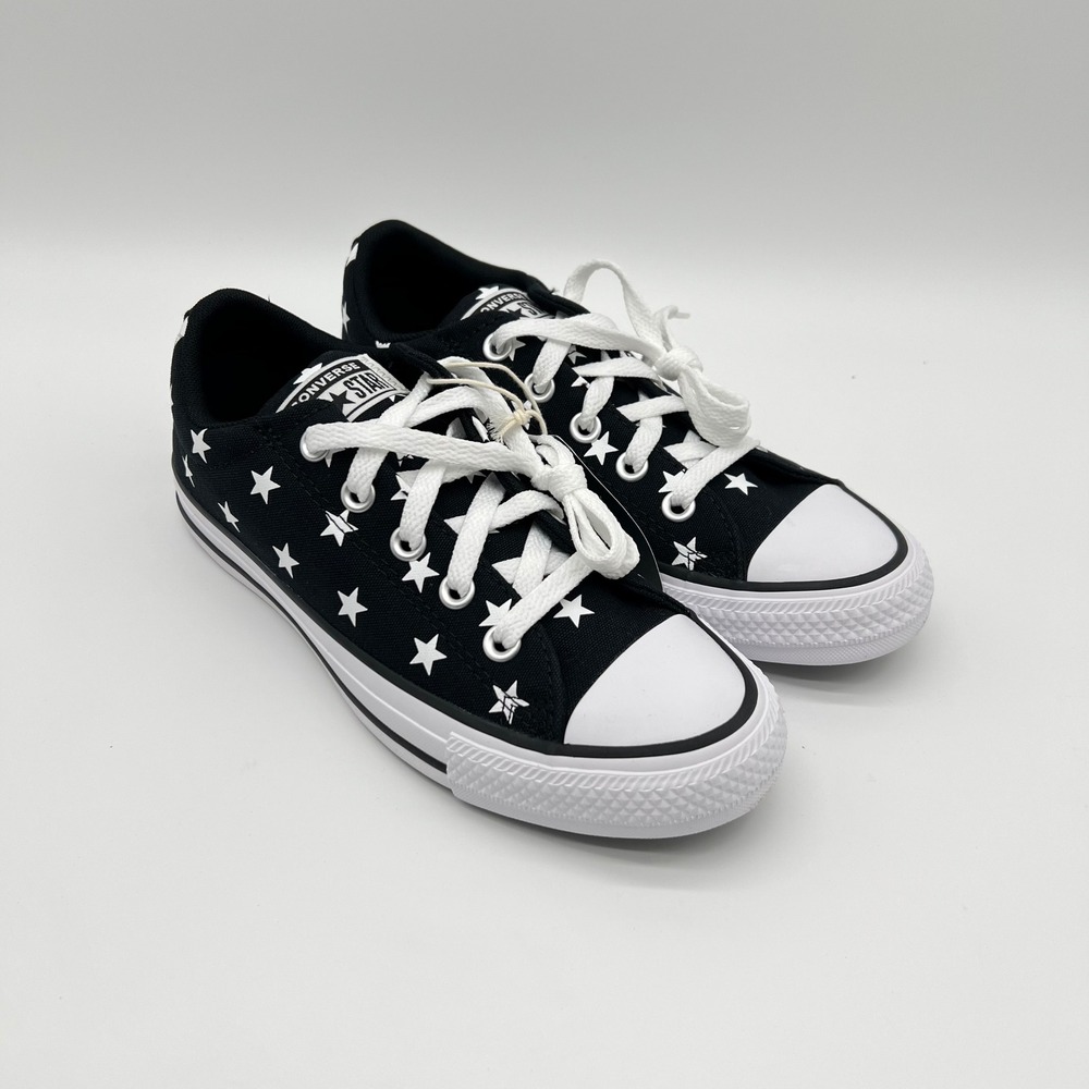 Converse Chuck Taylor All Star Street Slip Stars Black White Womens 6.5 Mens 4.5